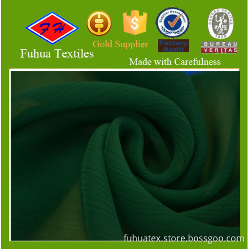 Soft and Thin 100 Polyester Crepe Chiffon Fabric for garments